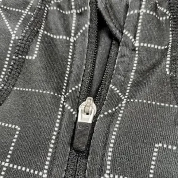 NIKE Pro Dri-FIT Black and Neon Yellow Half Zip Pullover Training Top - Picture 3 of 7